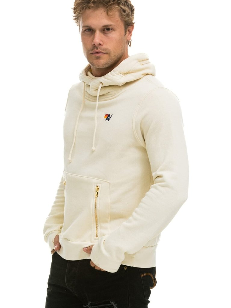 New Aviator Nation Sz S Ninja Pullover Hoodie Vintage White Unisex — image 4 of 7